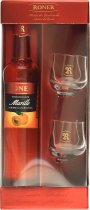 Marille Sinfonie Geschenkset mit 2 Gl�sern 0,2 Liter 30 % Vol.